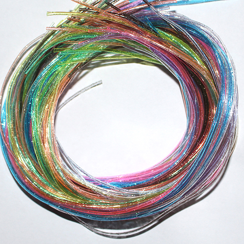 "Creadou" Flechtbänder, 80cm, 20 St./50 St., verschiedene Farben - Transparent, 20 Stück