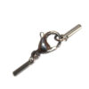 Flachkappelverschluss, 3mm, silber oder gold