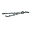 Flachkappelverschluss, 3mm, silber oder gold
