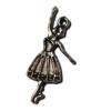 Anhänger Tänzerin 30mm antiksilber
