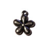 Anhänger Blume 10mm antiksilber