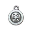 Anhänger Knopf 13mm antiksilber
