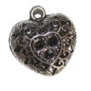 Anhänger Herz 24mm antiksilber