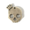 Anhänger Totenkopf 30mm matt silber