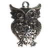 Anhänger Eule 35mm antiksilber