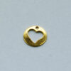 Anhänger Herz 7mm goldfarbig