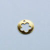 Anhänger Blume 10mm goldfarbig