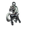 Anhänger Einhorn 20x16mm silberfarbig
