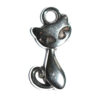 Anhänger Katze 14x9mm antiksilber