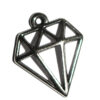 Anhänger Diamant 16x17mm antiksilber