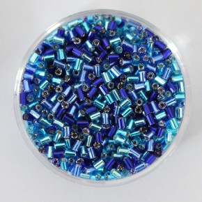 Rocailles Stifte, 2mm Glasperlen-Mix, 15g im Döschen, verschiedene Farben