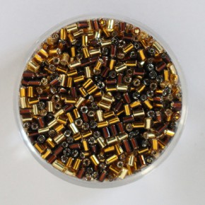 Rocailles Stifte, 2mm Glasperlen-Mix, 15g im Döschen, verschiedene Farben