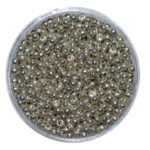 Rocailles Metallic Glasperlen, 2.6mm rund, 15g im Döschen, verschiedene Farben