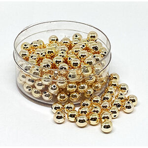 Wachsperlen, 3mm, 600 St. in großer Dose, gold oder silber