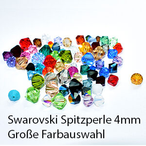 Swarovski Schliffspitzperle, 4mm, 25St., verschiedene Farben