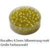 Rocailles Glasperlen opak, 2.6mm rund, 17g im Döschen, verschiedene Farben - gold
