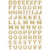 Sticker Buchstaben gold
