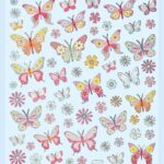 Sticker-Set Schmetterling, attraktive Aufkleber für Partys oder zum Dekorieren