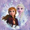 Diamond Dotz Disney Frozen II, "Sisters" Anna und Elsa, funkelndes Diamantbild zum Selbstgestalten, ca. 40 x 40 cm groß, Malen mit Diamanten