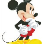 Diamond Dotz Disney Mickey Mouse, funkelndes Diamantbild zum Selbstgestalten, ca. 31 x 43 cm groß, Malen mit Diamanten