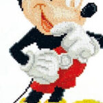 Diamond Dotz Disney Mickey Mouse, funkelndes Diamantbild zum Selbstgestalten, ca. 31 x 43 cm groß, Malen mit Diamanten