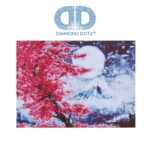 Diamond Dotz Motiv “Kirschblüten”, funkelndes Diamantbild zum Selbstgestalten ca. 52 cm x 38 cm groß, Malen mit Diamanten